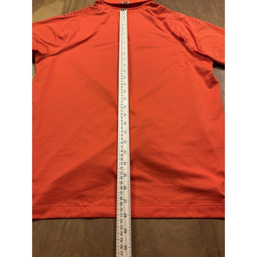 Auburn University Under Armour L Polo Shirt Tigers Loose Fit Orange Heat Gear - Picture 8 of 8